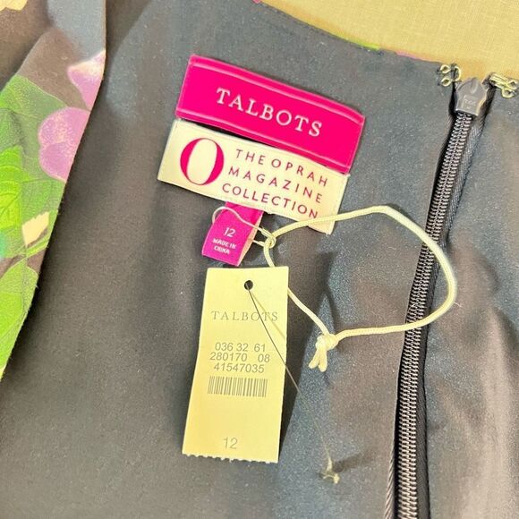 Talbots the Oprah collection NWT floral midi dress size 12 - Picture 10 of 16